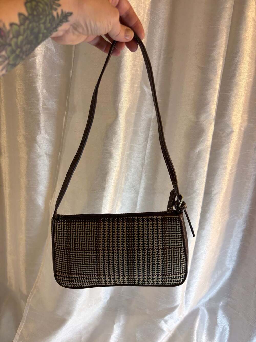 Villager A Liz Claiborne Company Plaid Mini Shoulder Bag